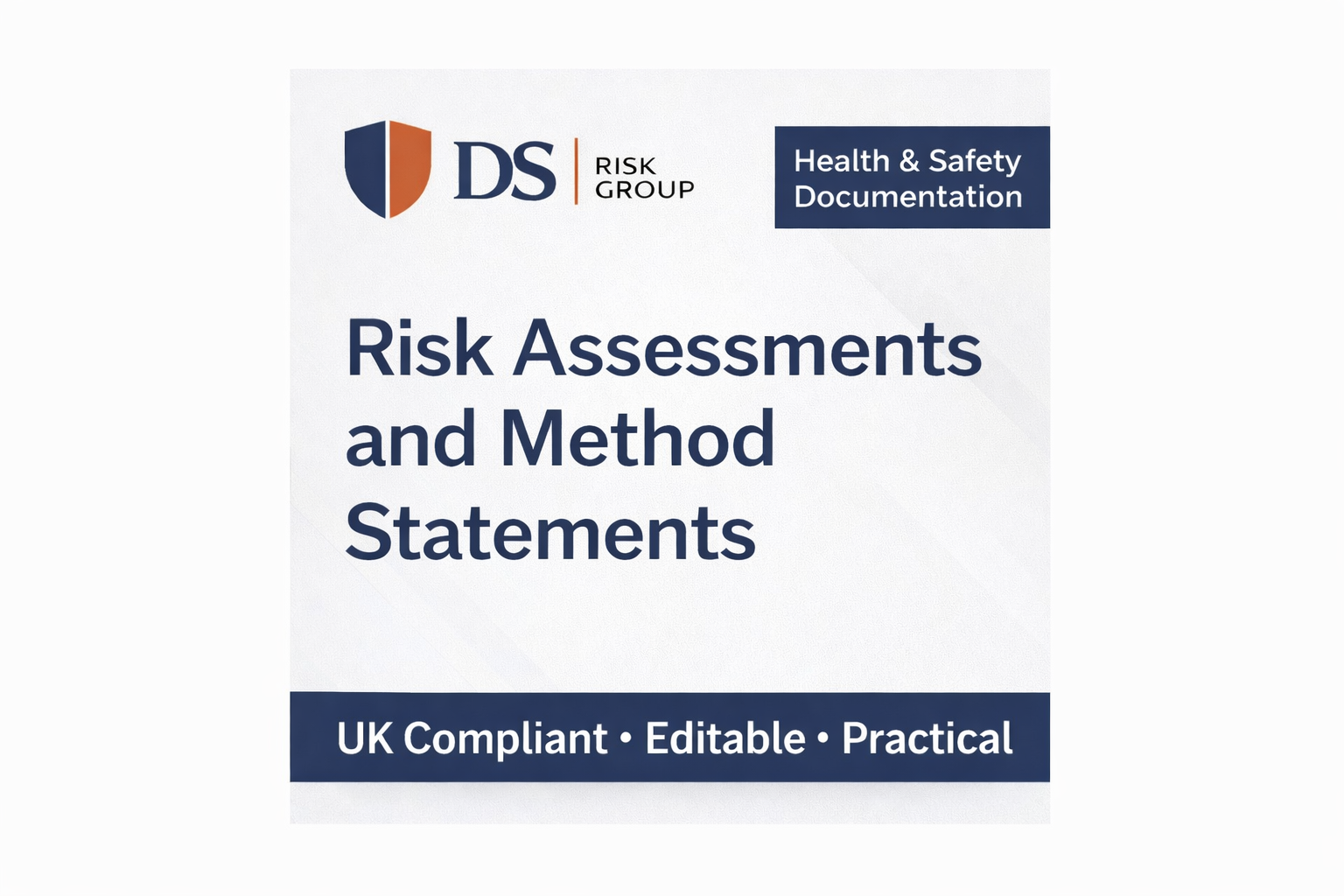 Risk Assessments and Method Statements – UK compliant, editable, practical